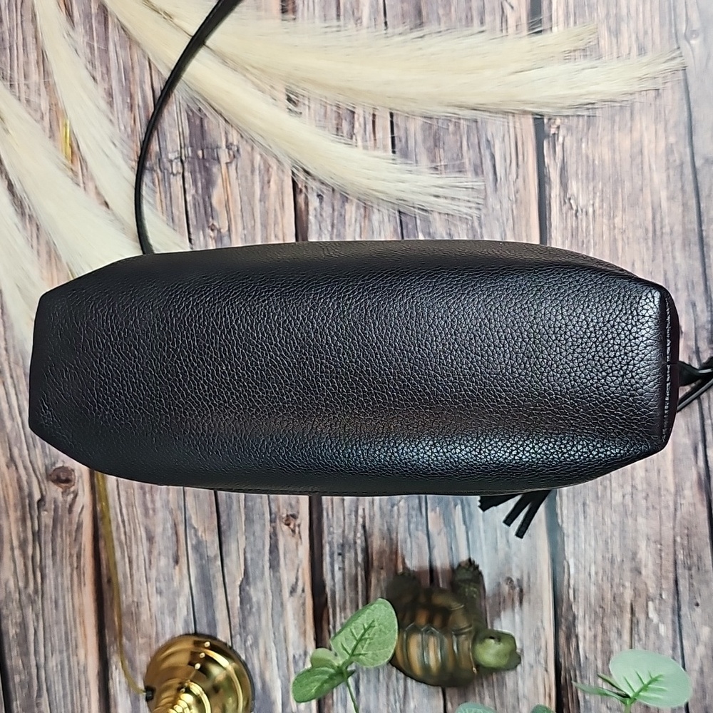 KATE SPADE CHESTER STREET DESSI BLACK PEBBLED LEATHER ADJUSTABLE CROSSBODY BAG - Picture 6 of 16